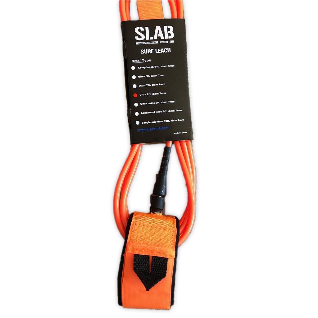 LEASH SLAB KNEE 9'0 x 7mm - Orange