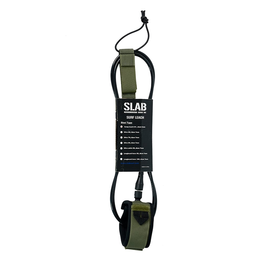 LEASH SLAB 8'0 x 7mm - Army/Noir
