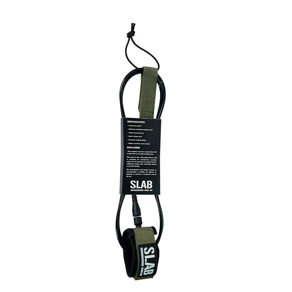 LEASH SLAB 8'0 x 7mm - Army/Noir