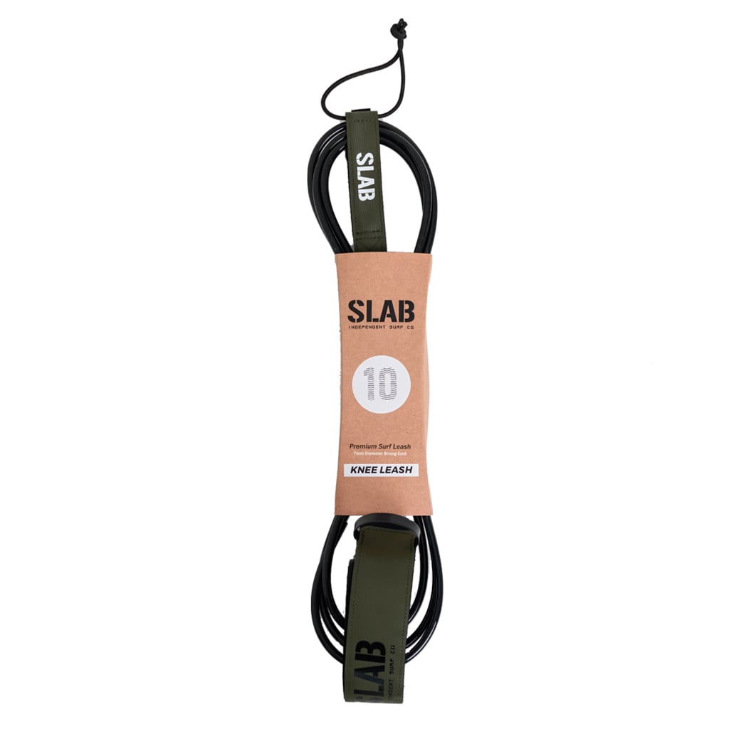 LEASH SLAB COMP KNEE 10'0 x 7mm - Noir/Army