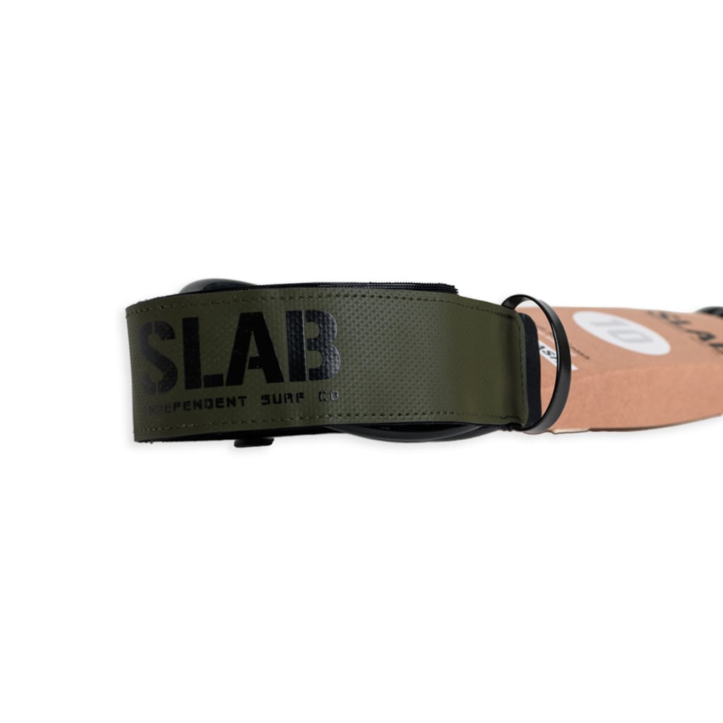 LEASH SLAB COMP KNEE 10'0 x 7mm - Noir/Army