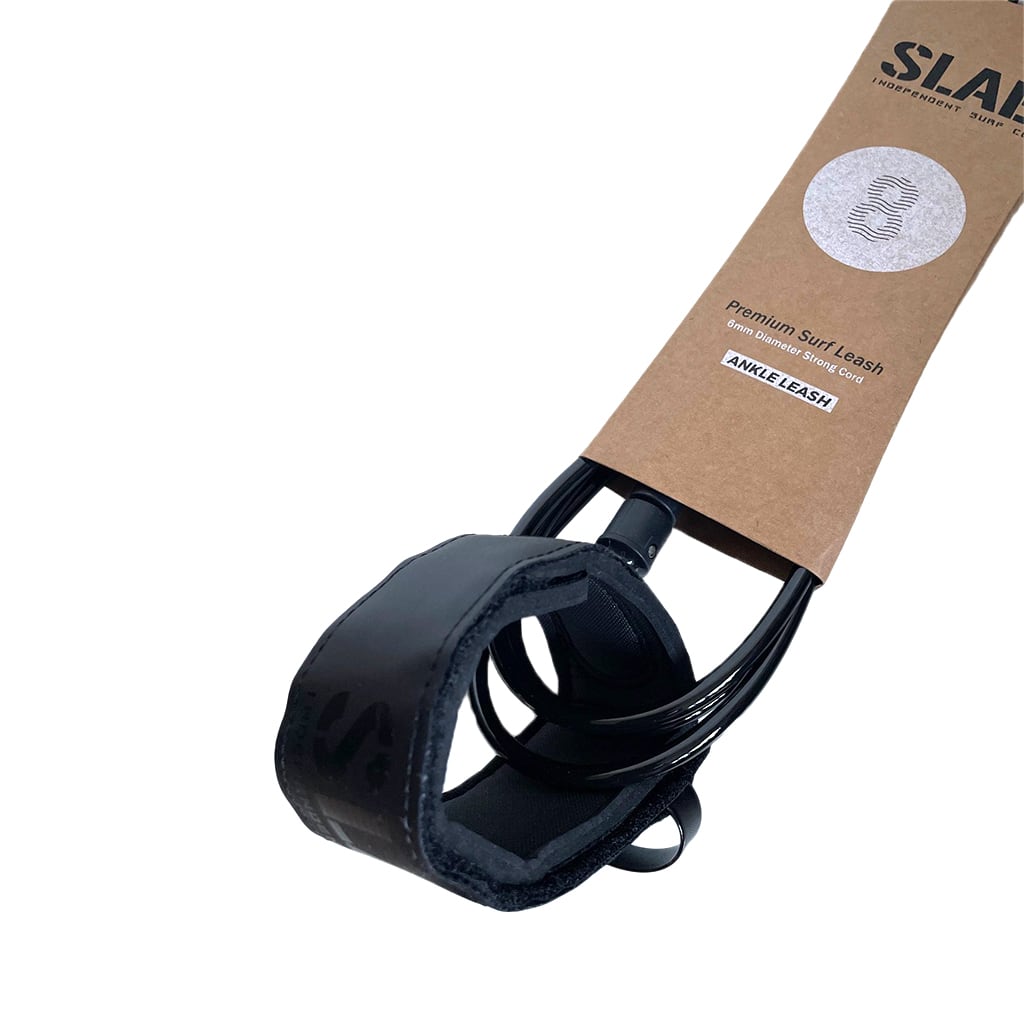 LEASH SLAB LIGHT 8'0 x 6mm - Noir
