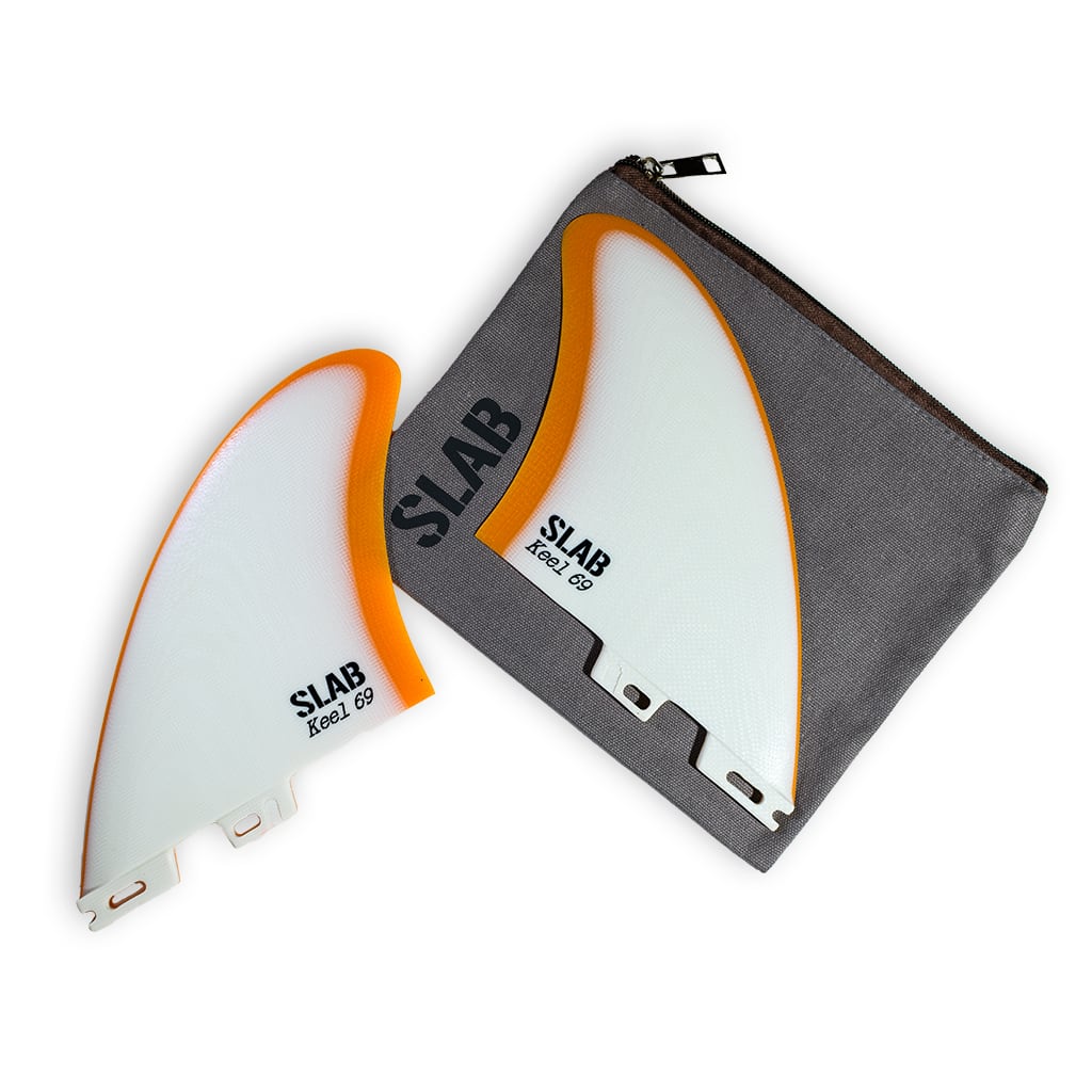 SLAB TWIN KEEL 69 - Blanc/Ambre - 2 Tabs Click