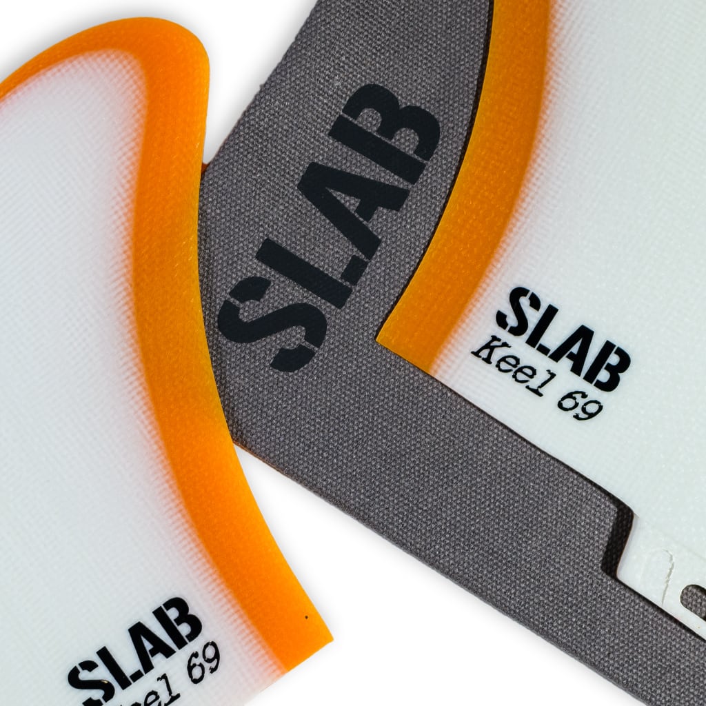 SLAB TWIN KEEL 69 - Blanc/Ambre - 2 Tabs Click