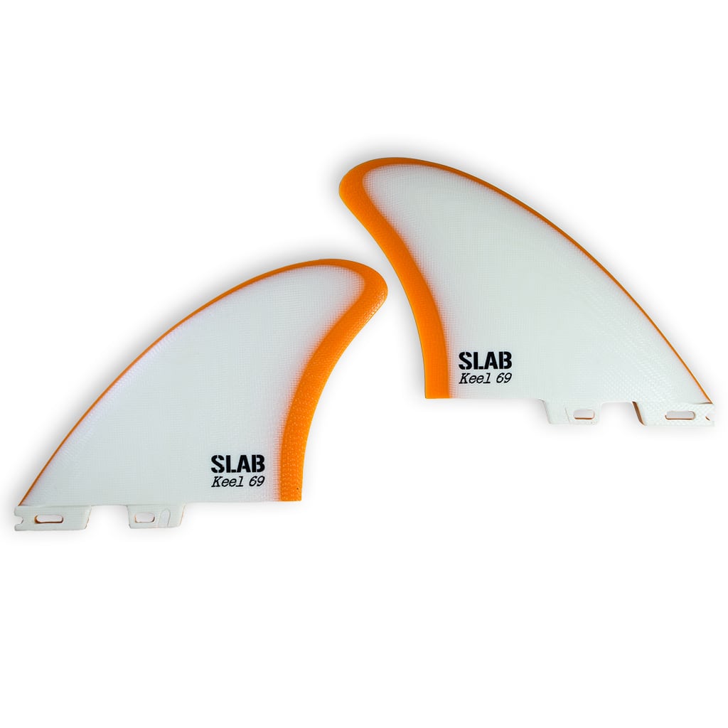 SLAB TWIN KEEL 69 - Blanc/Ambre - 2 Tabs Click