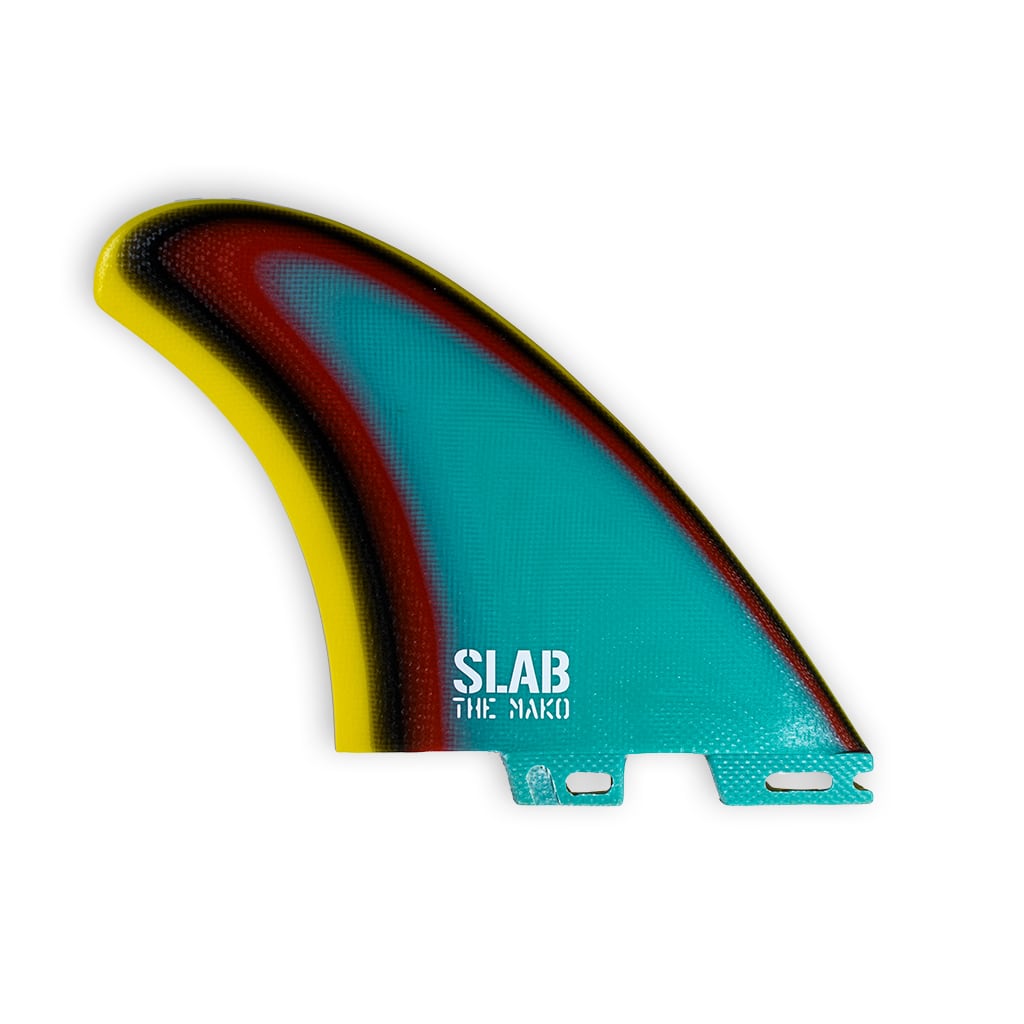 SLAB Twins THE MAKO Fins - Raimbow - 2 Tabs Click