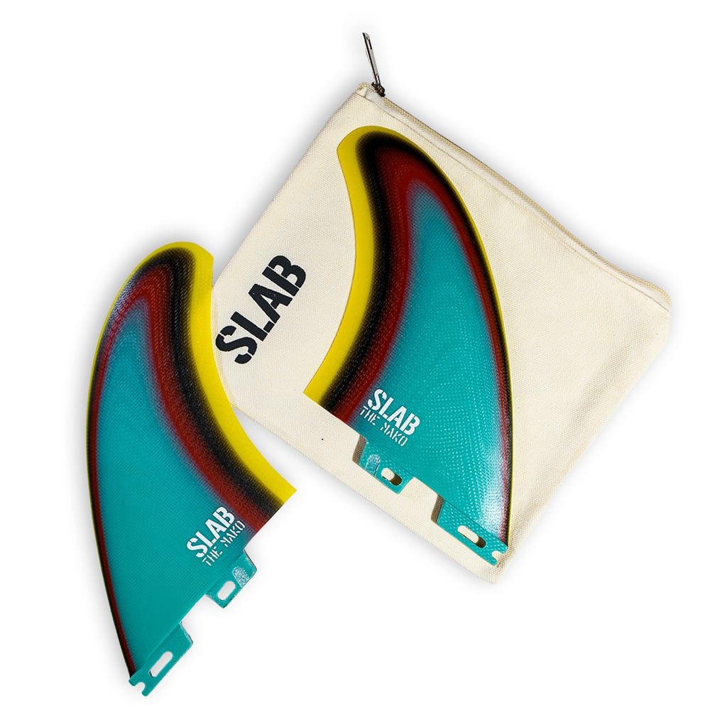 SLAB Twins THE MAKO Fins - Raimbow - 2 Tabs Click