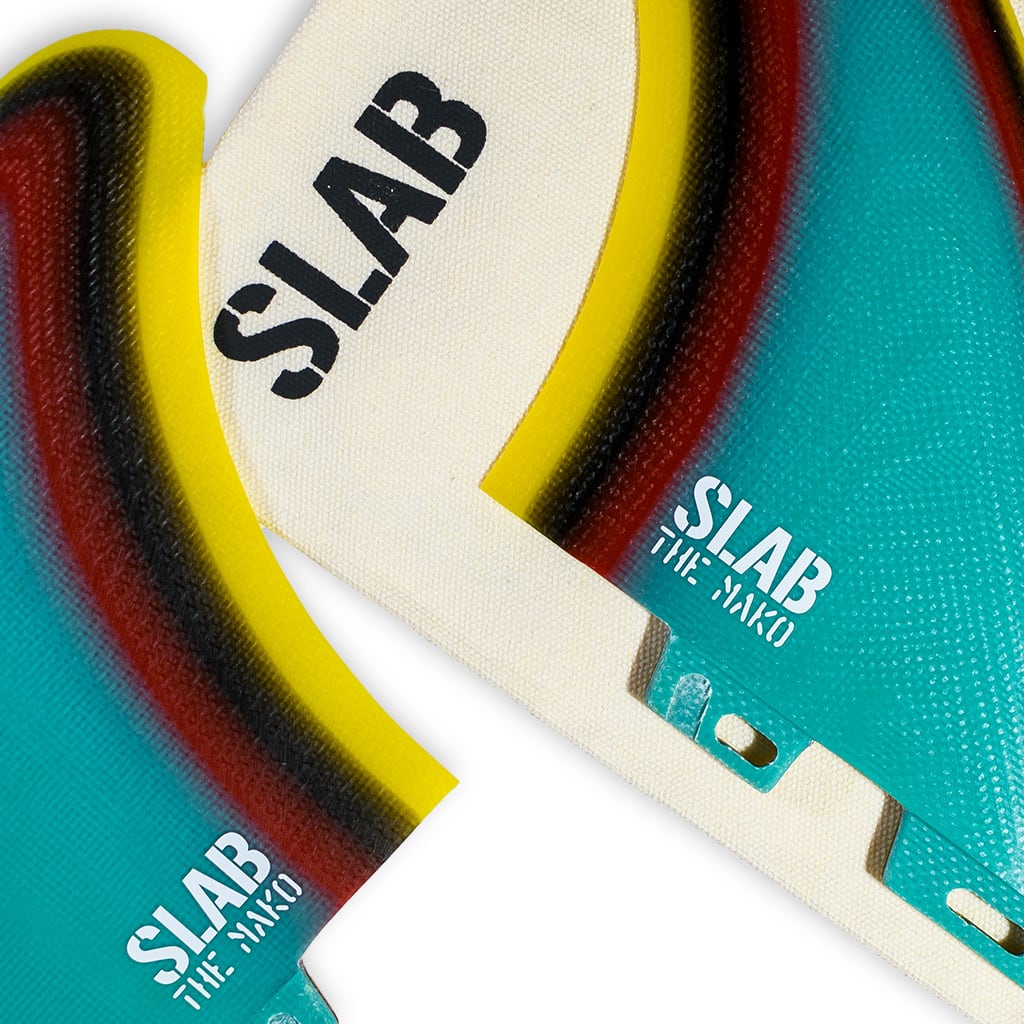 SLAB Twins THE MAKO Fins - Raimbow - 2 Tabs Click