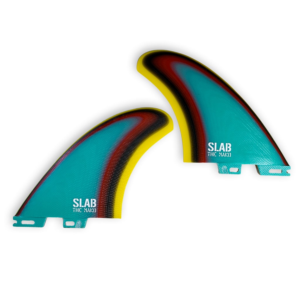 SLAB Twins THE MAKO Fins - Raimbow - 2 Tabs Click
