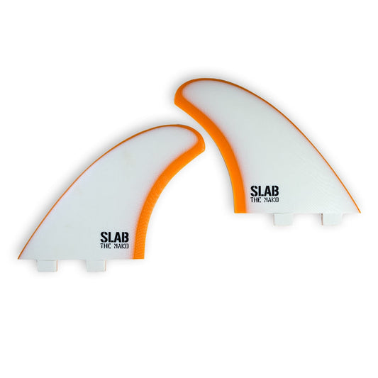Quillas SLAB Twins THE MAKO - White/Amber - FCS