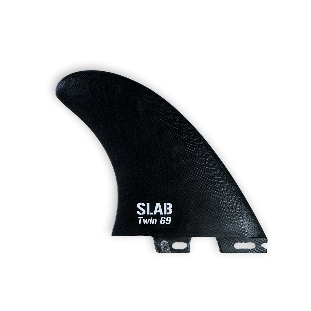 SLAB Twins 69 MR Fins - Black - 2 Tabs Click