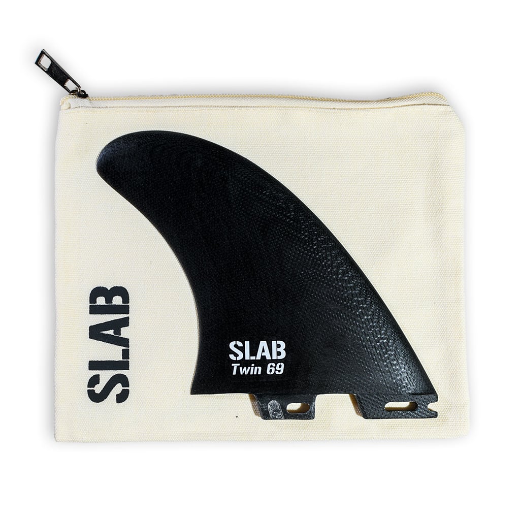 SLAB Twins 69 MR Fins - Black - 2 Tabs Click