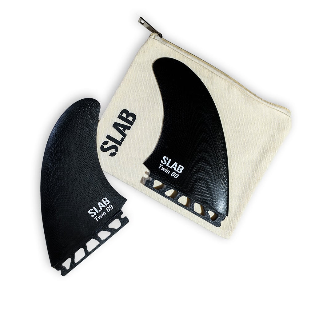 SLAB Twins 69 MR fins - Black - Futures