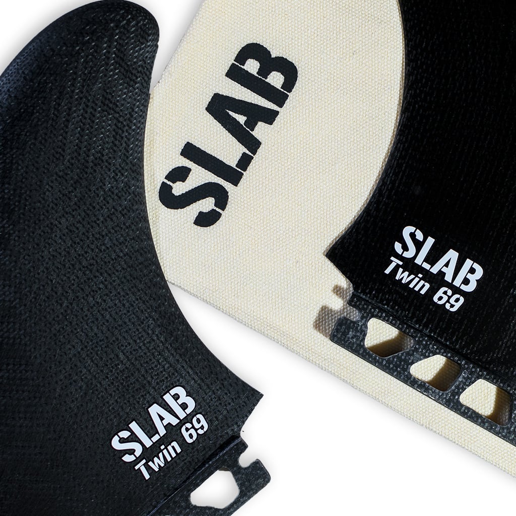 SLAB Twins 69 MR fins - Black - Futures