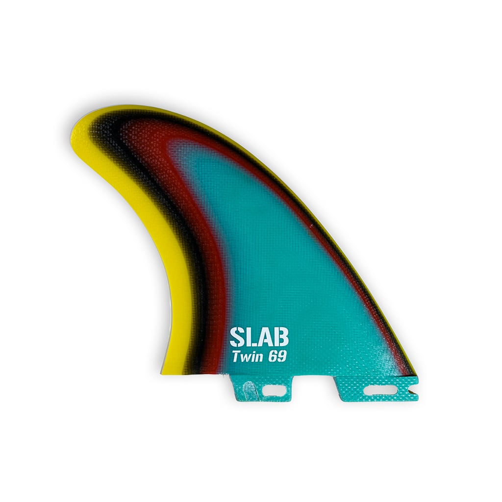 SLAB Twins 69 MR Fins - Raimbow - 2 Tabs Click