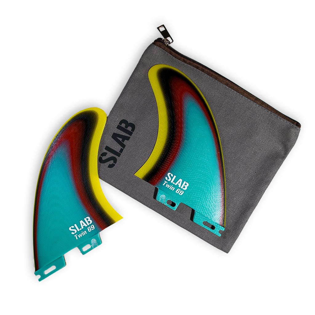SLAB Twins 69 MR Fins - Raimbow - 2 Tabs Click