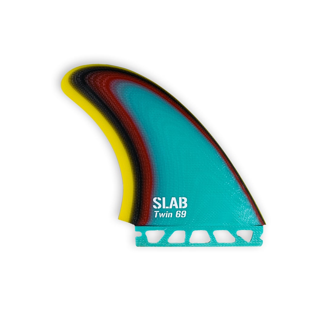 SLAB Twins 69 MR fins - Raimbow - Futures