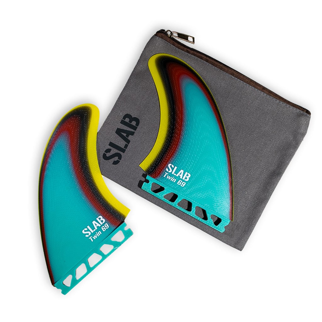 SLAB Twins 69 MR fins - Raimbow - Futures
