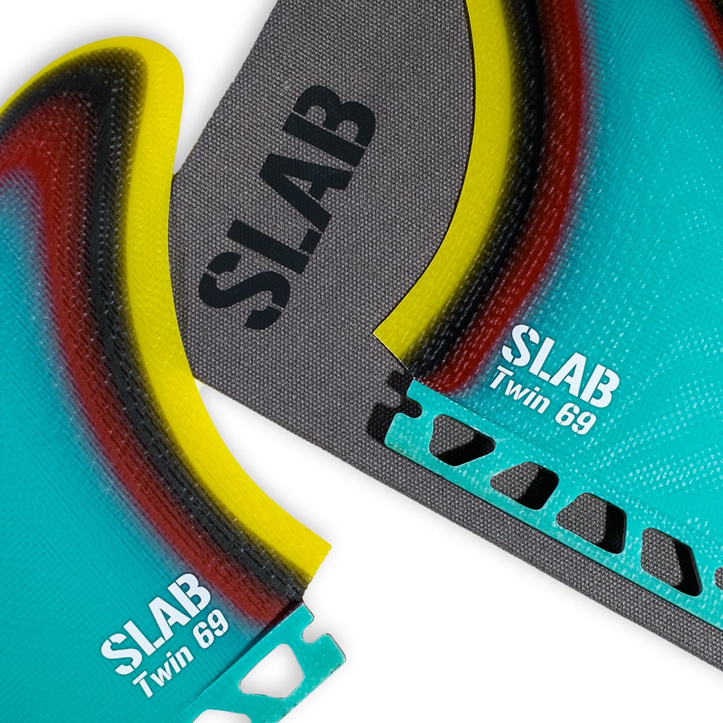 SLAB Twins 69 MR fins - Raimbow - Futures
