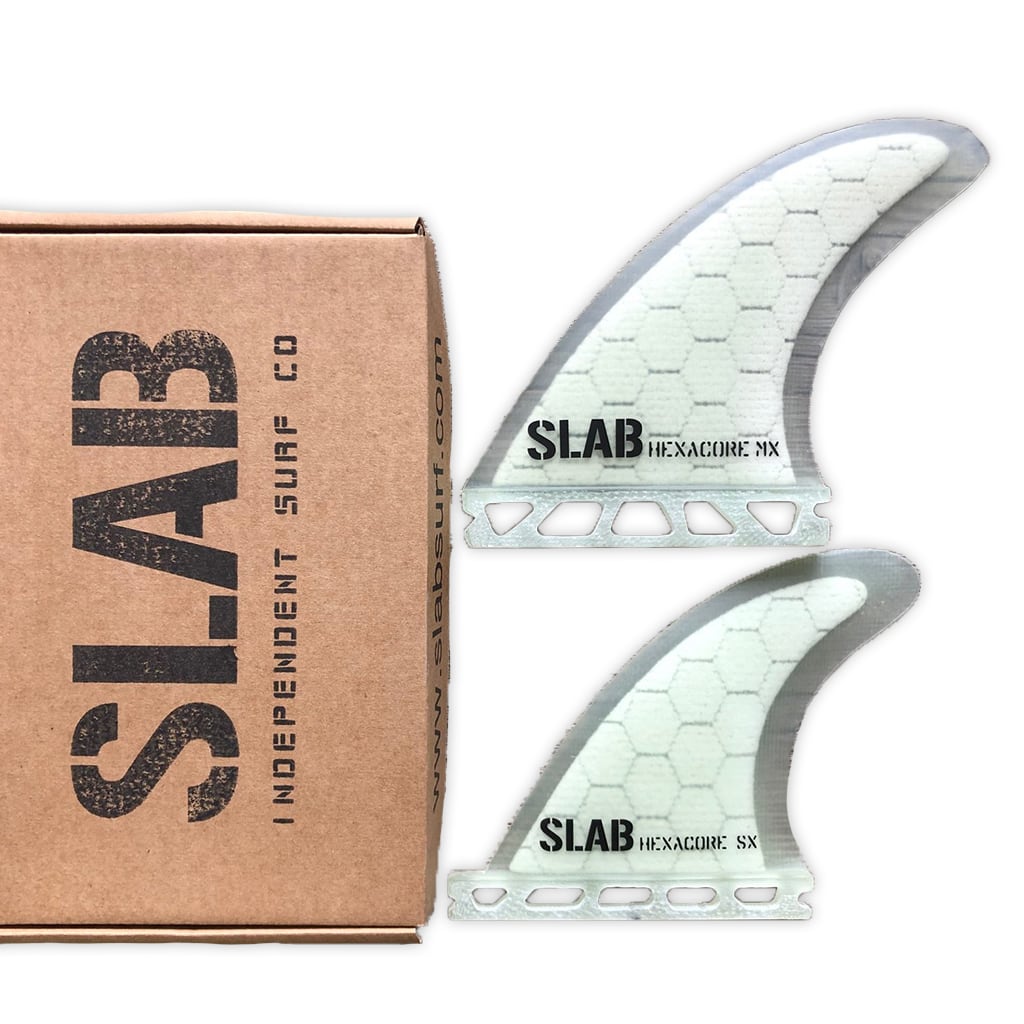SLAB QUAD HEXACORE fins - Full White - Futures