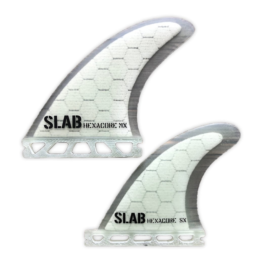 SLAB QUAD HEXACORE fins - Full White - Futures