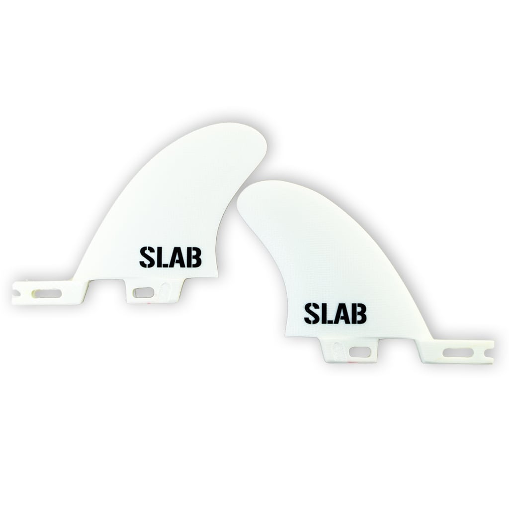 SLAB SIDE STABILIZER fins - White - 2 Tabs Click