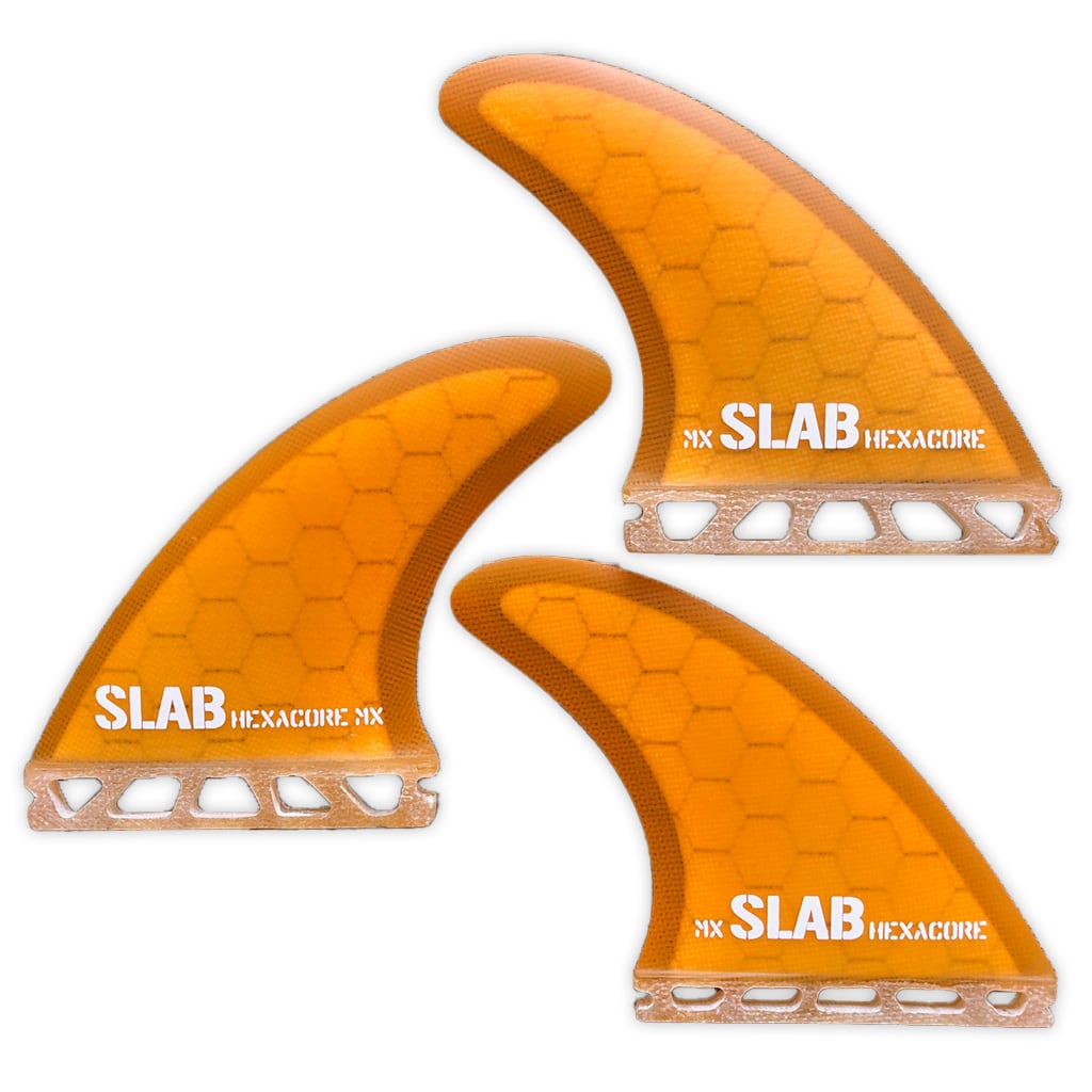 SLAB THRUSTER HEXACORE fins - Full Orange - Futures