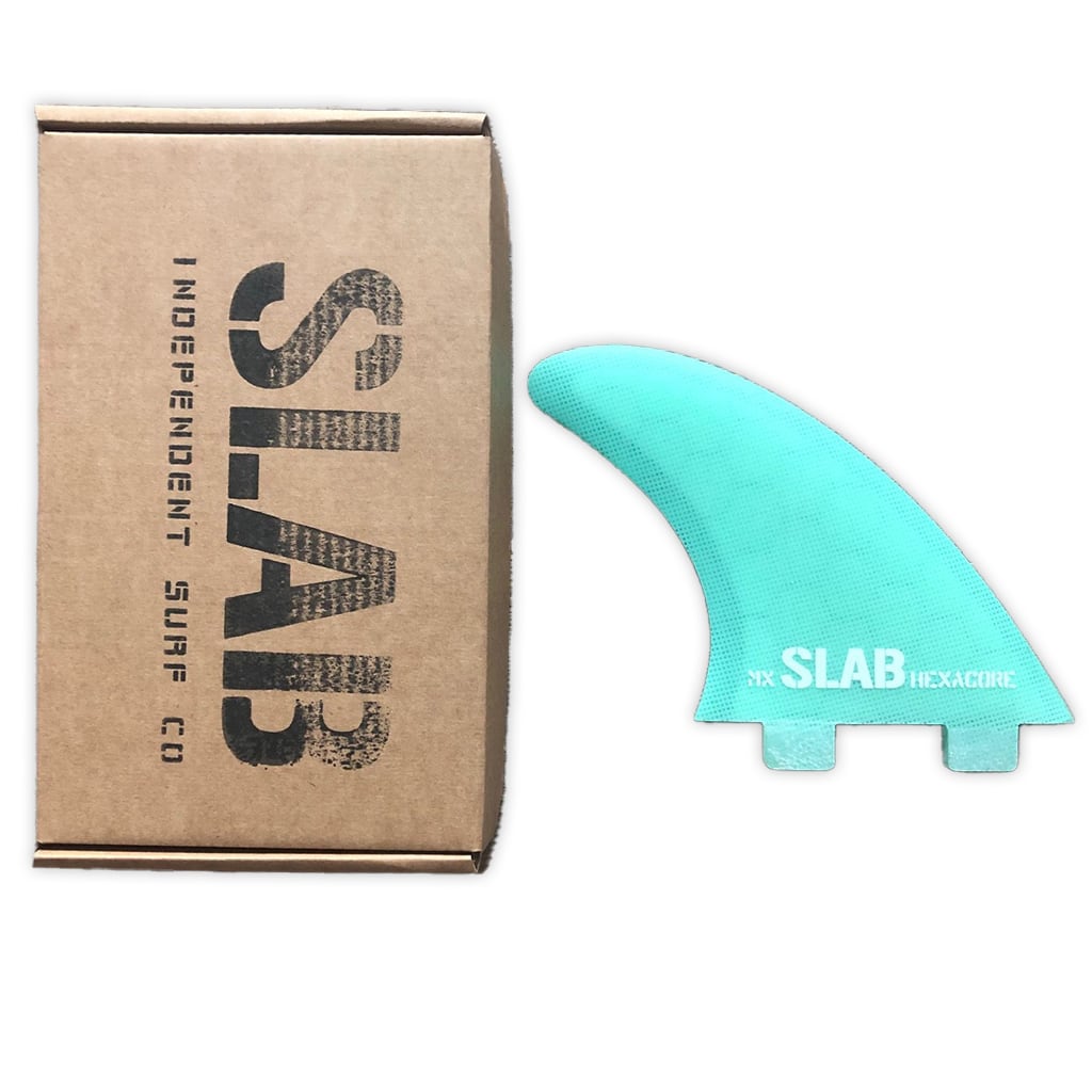 SLAB THRUSTER HEXACORE fins - Water Green - FCS
