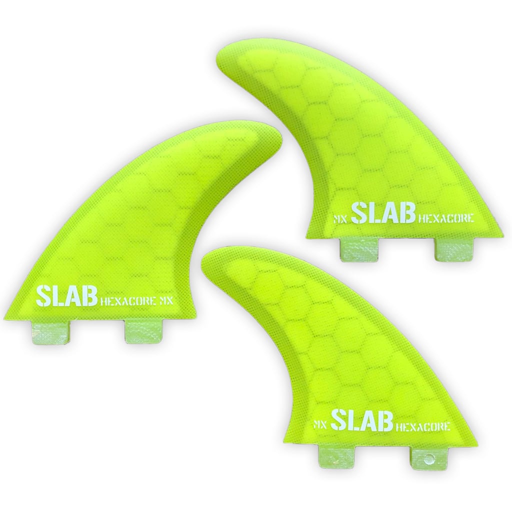 SLAB THRUSTER HEXACORE Fins - Full Yellow - FCS