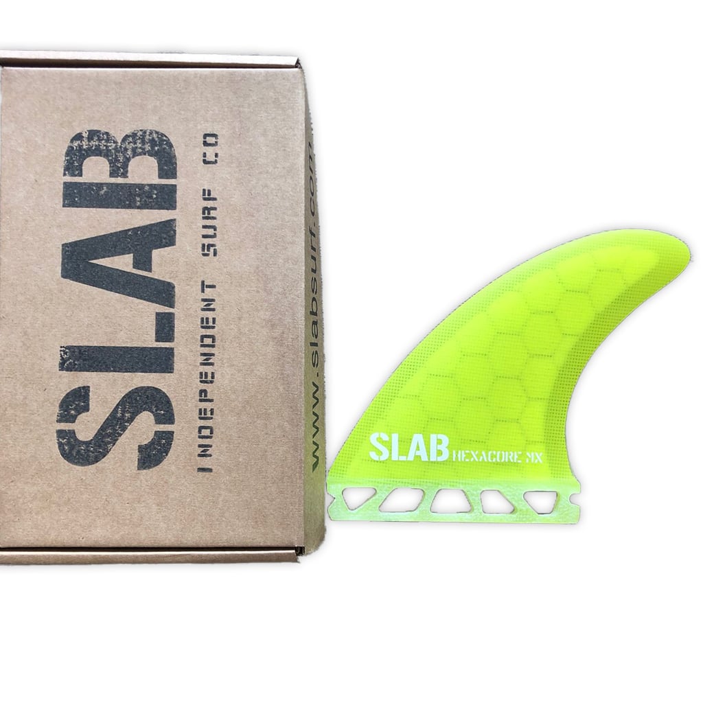 SLAB THRUSTER HEXACORE fins - Full Yellow - Futures
