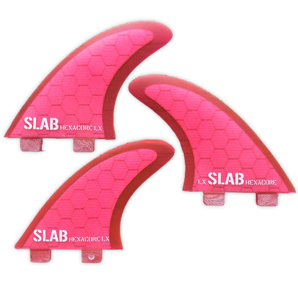 SLAB THRUSTER HEXACORE Fins - Full Pink - FCS