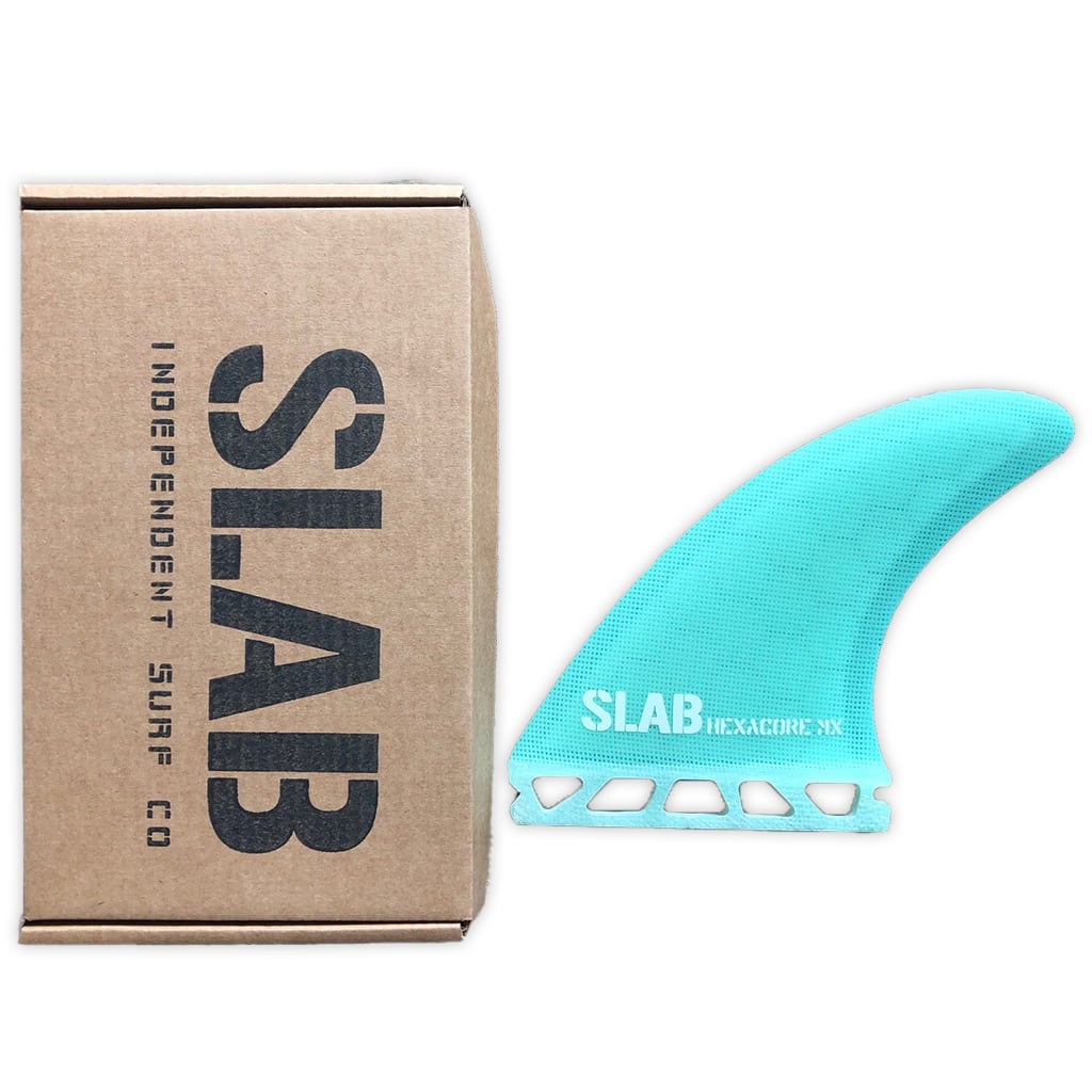SLAB THRUSTER HEXACORE fins - Full Water Green - Futures