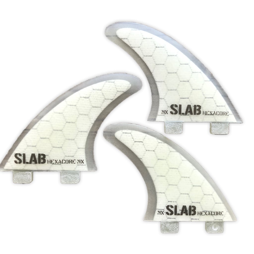 SLAB THRUSTER HEXACORE Fins - Full White - FCS