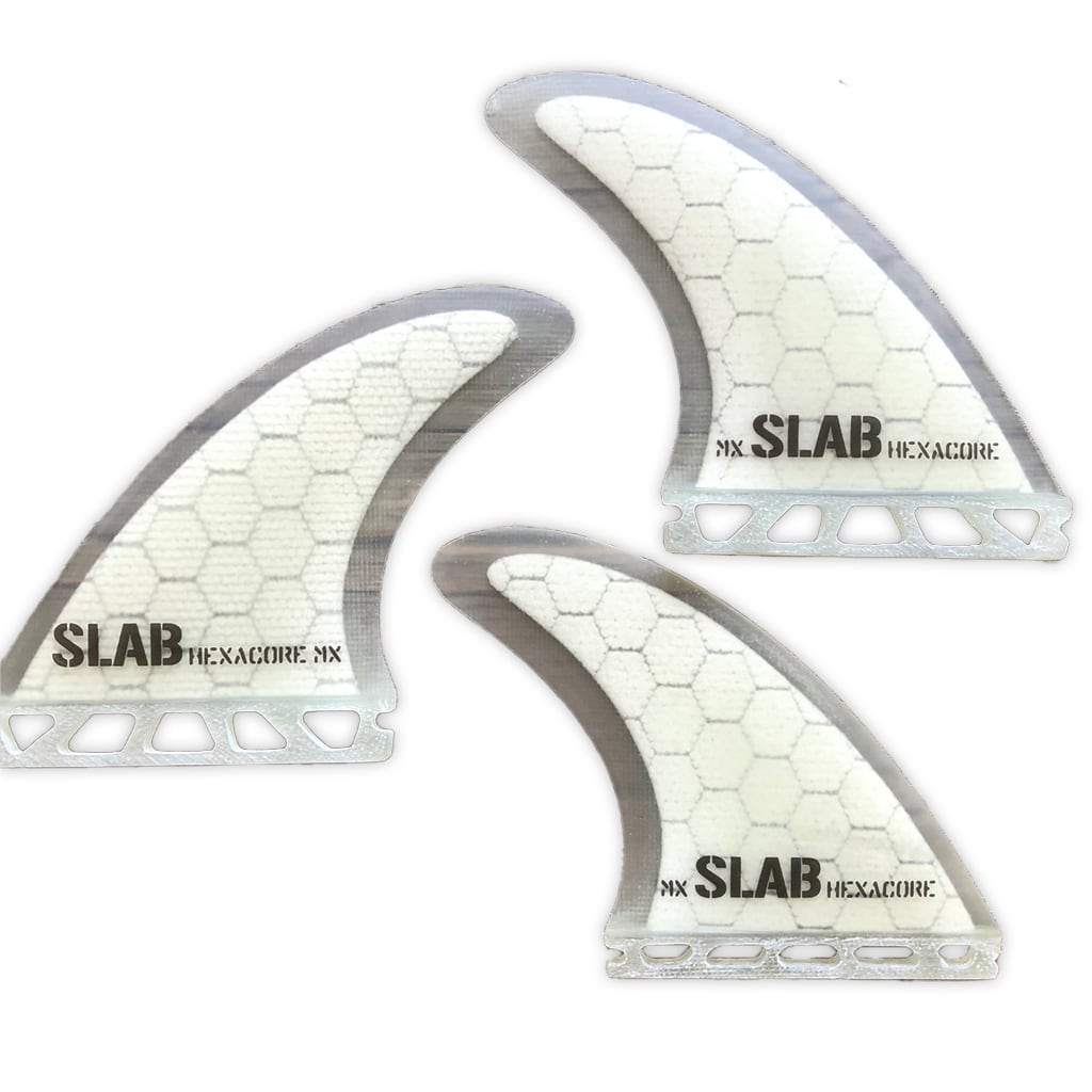 SLAB THRUSTER HEXACORE Fins - Full White - Futures