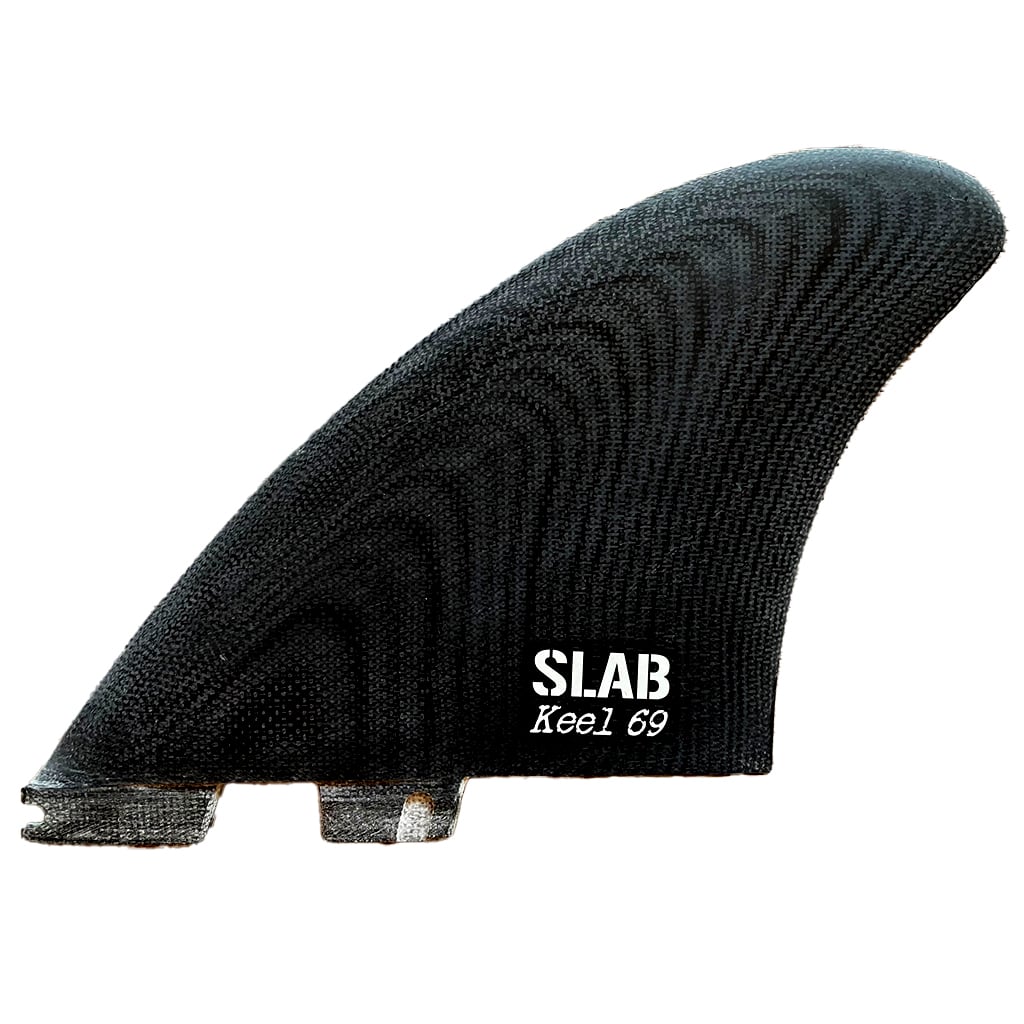 SLAB TWIN KEEL 69 Fins - Black - 2 Tabs Click