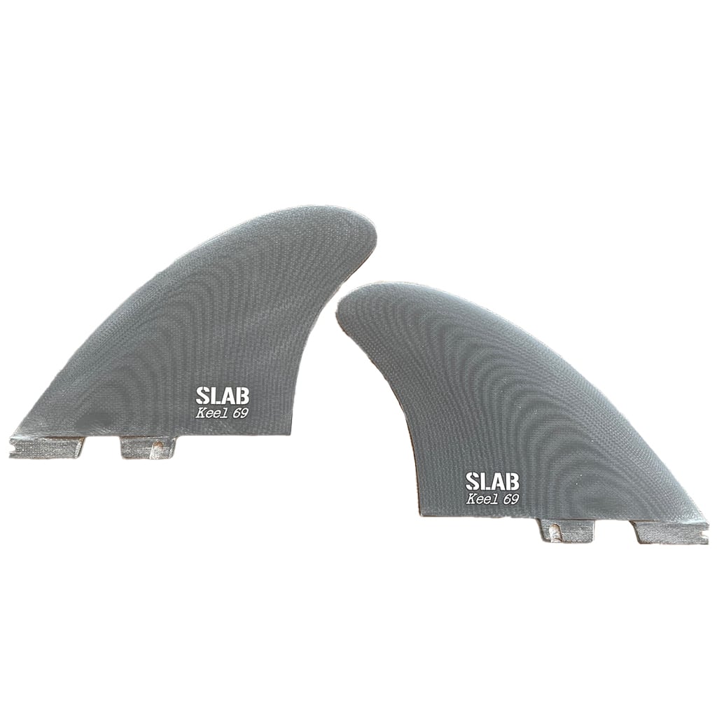 SLAB TWIN KEEL 69 Fins - Gray - 2 Tabs Click