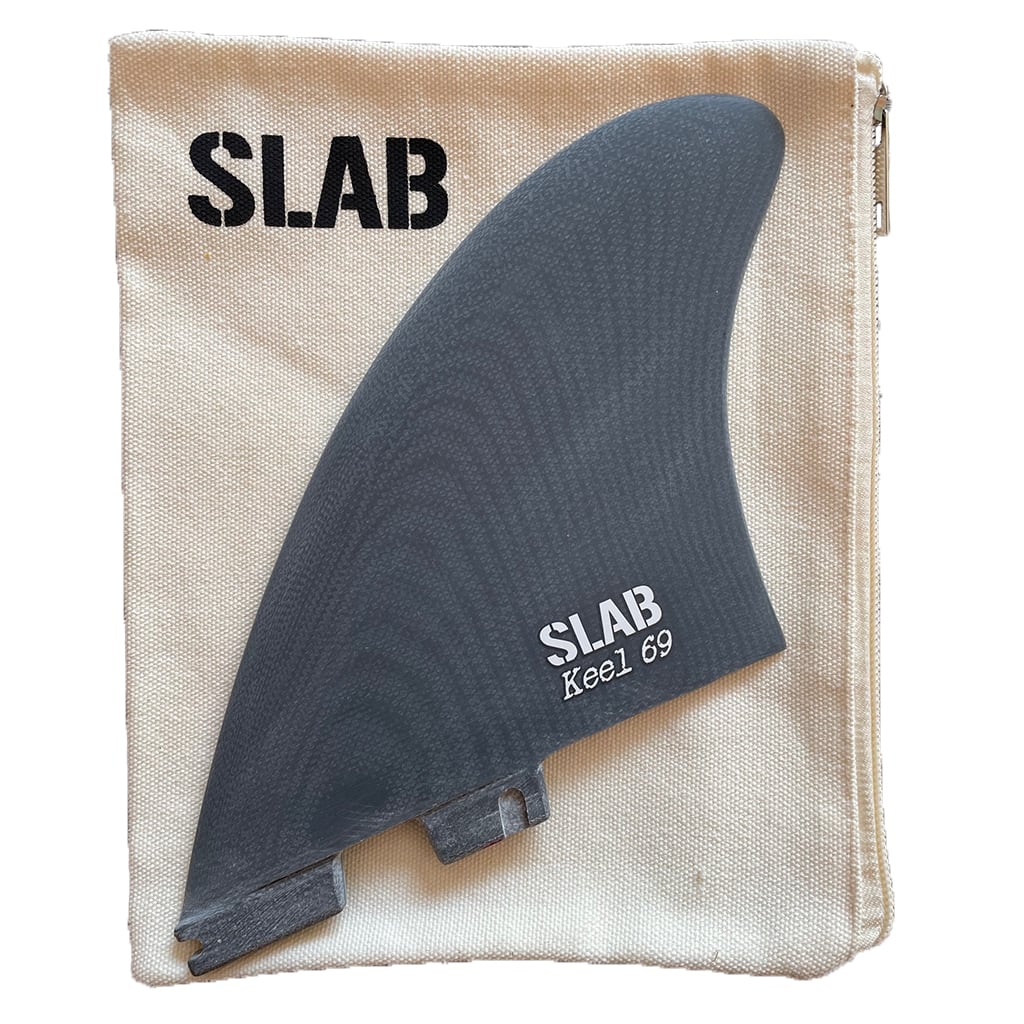 SLAB TWIN KEEL 69 Fins - Gray - 2 Tabs Click