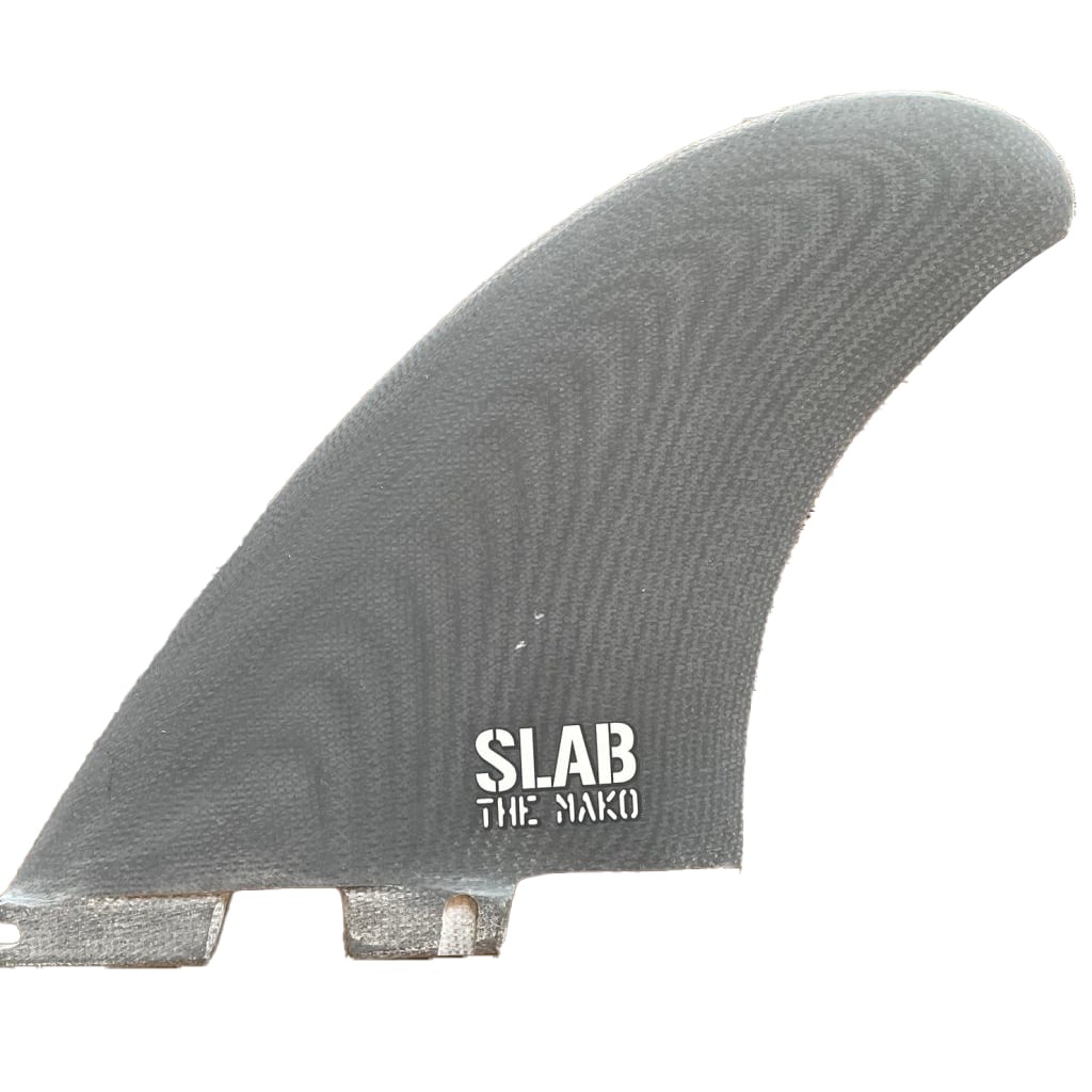 SLAB Twins THE MAKO fins - Gray - 2 Tabs Click