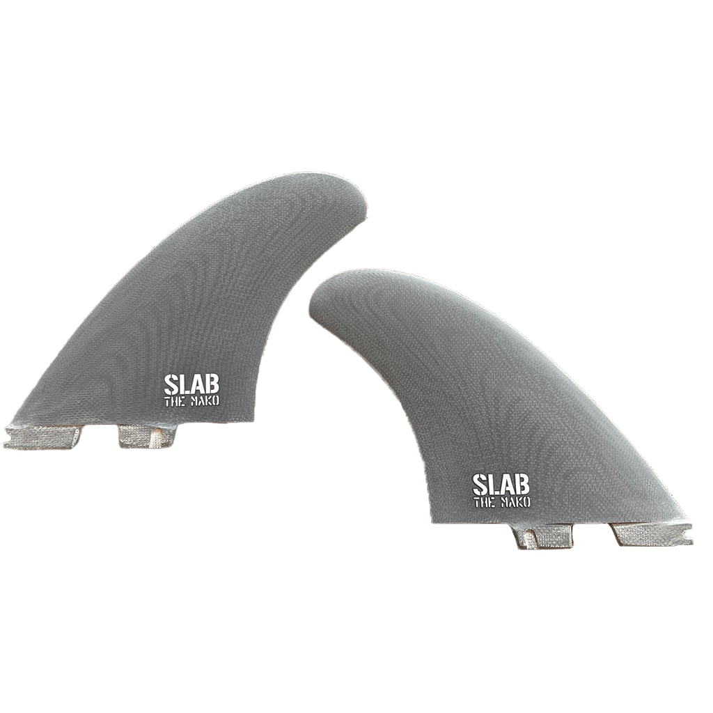 SLAB Twins THE MAKO fins - Gray - 2 Tabs Click