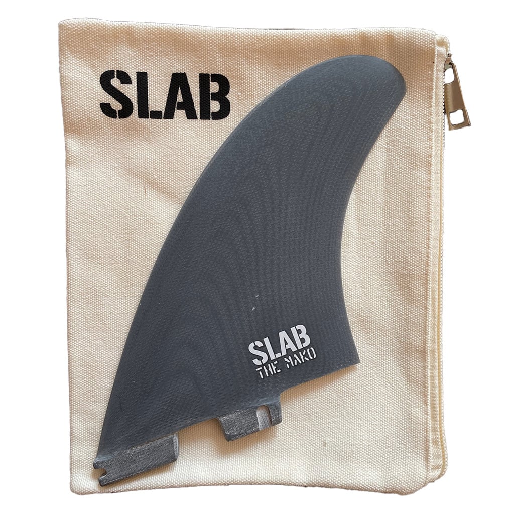 SLAB Twins THE MAKO fins - Gray - 2 Tabs Click