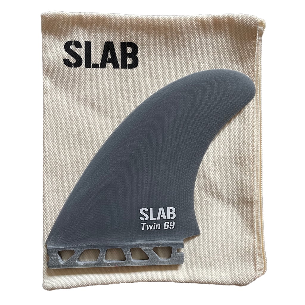 SLAB Twins 69 MR fins - Gray - Futures