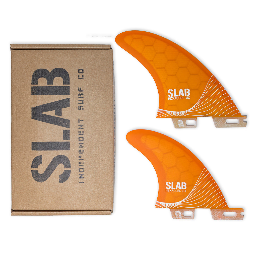 Quillas SLAB QUAD FINS ONDA - Orange - 2Tabs Clic