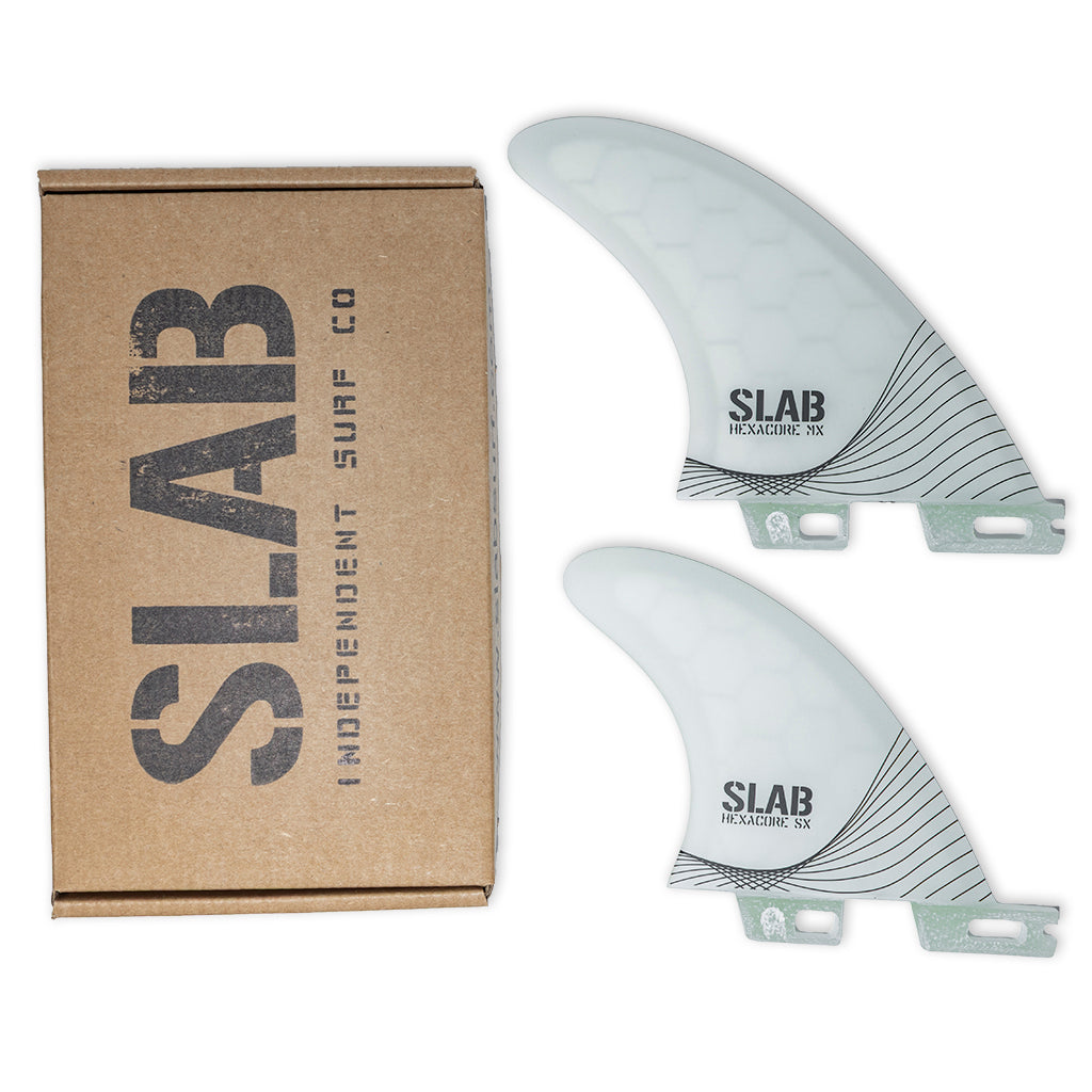 Ailerons quadruples SLAB ONDA - Blanc - 2 Tbas Clic