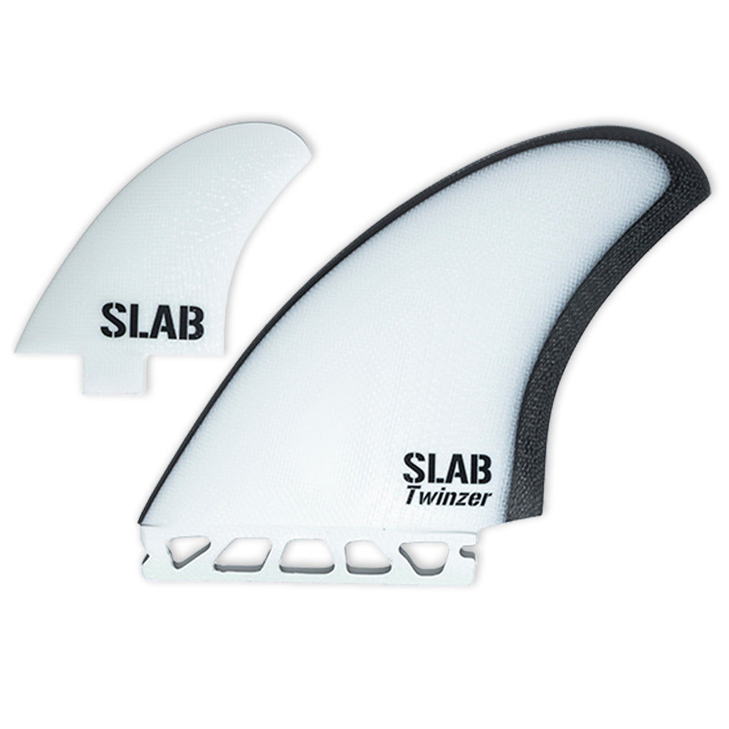 Quillas SLAB TWINZER + CANARDS - Black/White + White - Futures