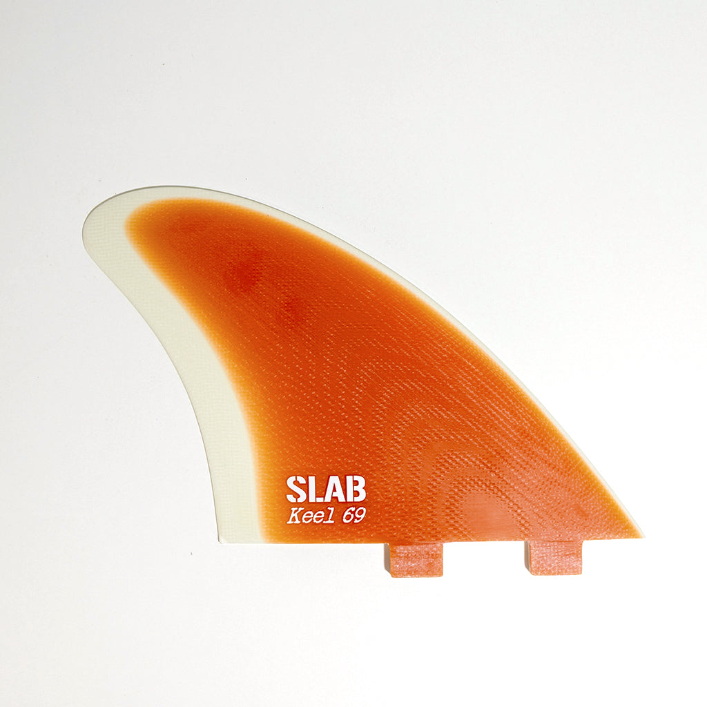 Quillas SLAB TWIN KEEL 69 - Orange/Cream - FCS
