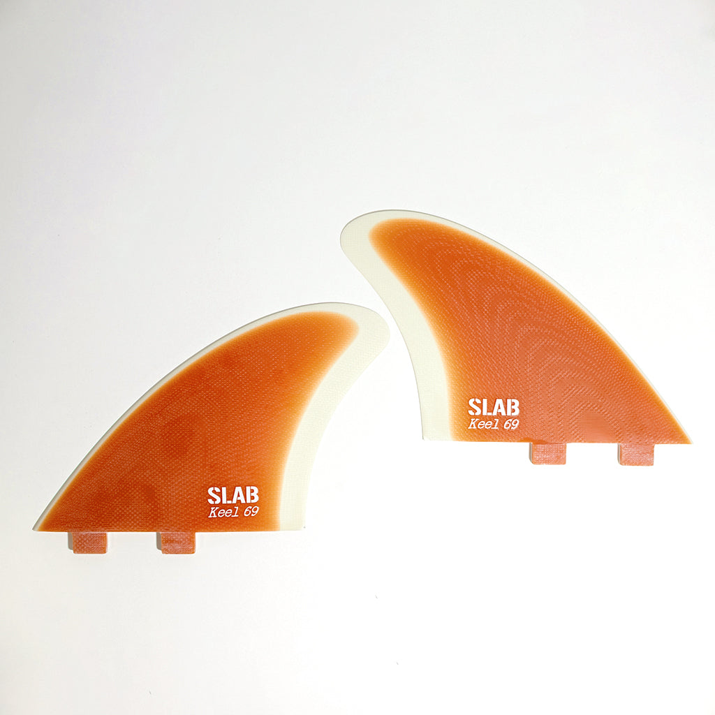 Quillas SLAB TWIN KEEL 69 - Orange/Cream - FCS