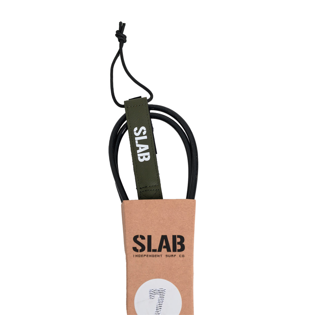 LEASH SLAB LIGHT 7'0 x 7mm - Army/Black