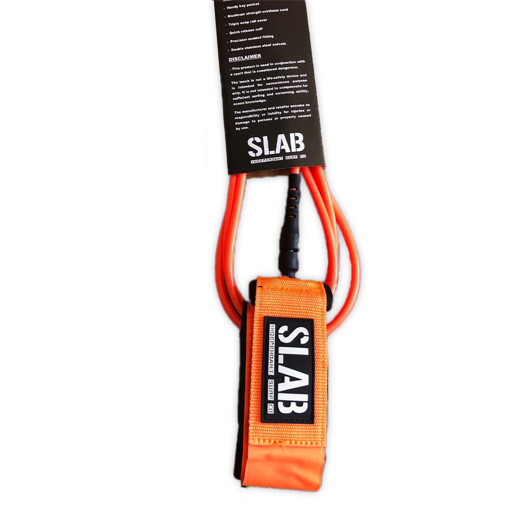 LEASH SLAB KNEE 9'0 x 7mm - Orange