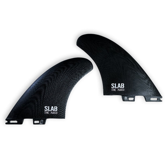 SLAB Twins THE MAKO Fins - Black - 2 Tabs Click