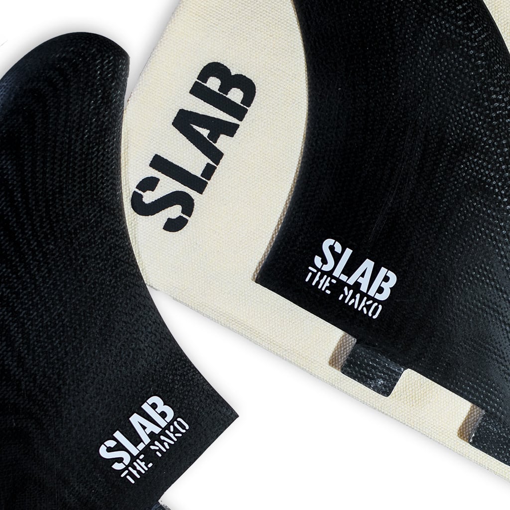 SLAB Twins THE MAKO fins - Black - FCS